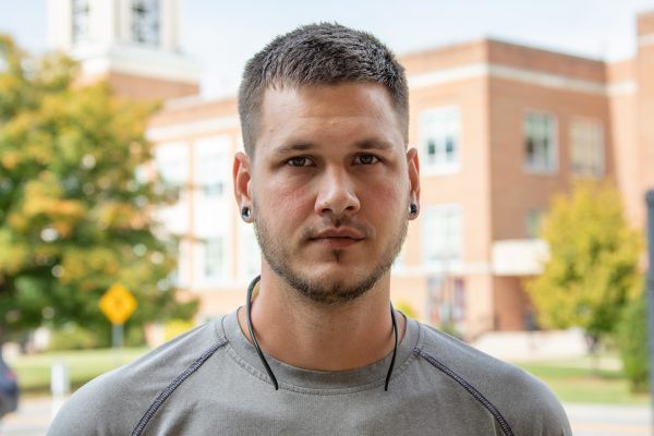 A picture of Benny Dolecki on a sunny Autumn day.