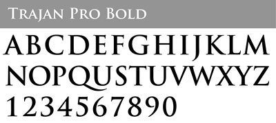 Trajan Pro Bold