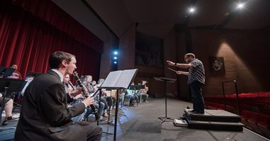 Dr. David Ball conducting the Concord University Honor Band