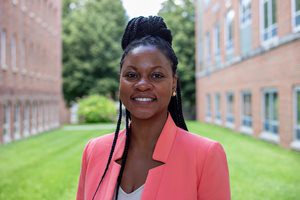 A photo of Dr. Allison Bean standing on Concord University's campus