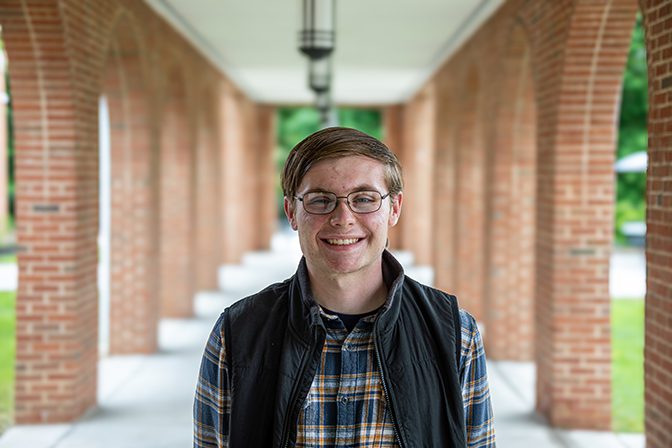 Brian Strickler outside of University Point