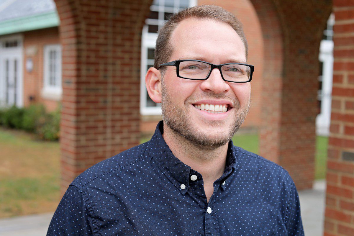 Dr. David Ball in front of University Point