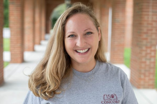 A photo of Haylie Agapetos in front of University Point