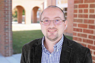 A photo of Jacob Womack in front of University Point