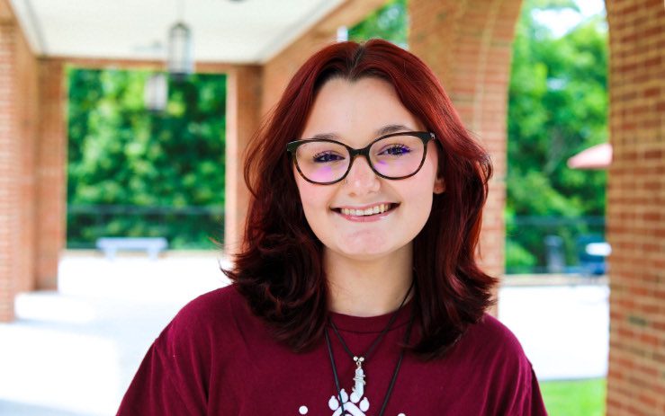 Zoey Shamblin outside University Point