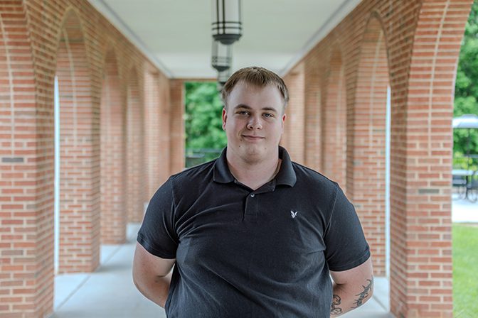 Garron Wiseman outside of University Point