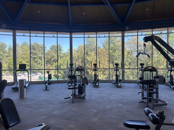 The fitness center equipment