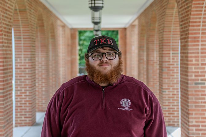 Matthew Atwell outside of University Point