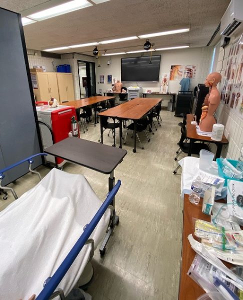 The Nursing Program's Skills Lab, located in the Fine Arts building